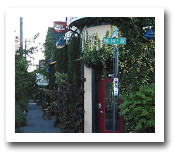 Corner coffee shop